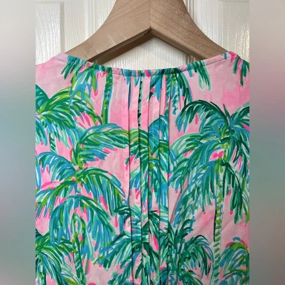 Lilly Pulitzer Hollie Tunic Dress in Pink Blossom Suite Views Size Large - Picture 9 of 10